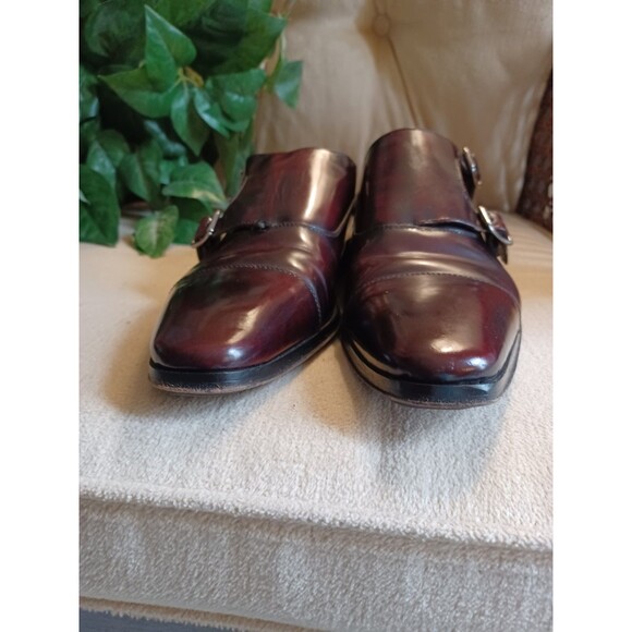 Paul Frederick Mens Shoes Sz 8.5 Double Monk Strap Dress